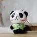 西祠宫坊 迷你马甲熊猫挂件 四川旅游纪念品成都特色礼品毛绒手机小挂件