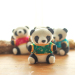 西祠宫坊 熊猫玩具挂件四川特色工艺纪念品毛绒玩具挂件