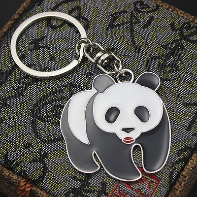 西祠宫坊 新款熊猫钥匙扣小挂件5个 旅游特色中国风外事小礼品
