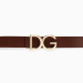 Dolce&Gabbana/杜嘉班纳 奢华皮质腰带配DG徽标腰带扣 DAUPHINE皮革腰带 男款
