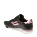 巴利/BALLY  女士黑色拼粉色纯色羔羊皮运动鞋