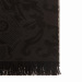 BALLY 巴利 女士黑色羊毛真丝混纺品牌标志提花围巾