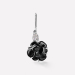 Chanel 香奈儿 CAMELIA系列耳环缟玛瑙雕刻山茶花图案 白18K金 镶嵌钻石