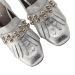 BLOCCO5 新款秋冬金属装饰粗跟复古方头鞋H2ABY160
