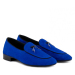 Giuseppe Zanotti蓝色绒面革乐福鞋