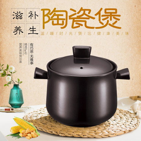 苏泊尔 新陶陶瓷煲 6L大容量养生深汤煲砂锅TB60A1