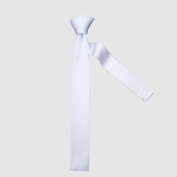 商务领带 韩版领带正装 纯色细条纹针织领带