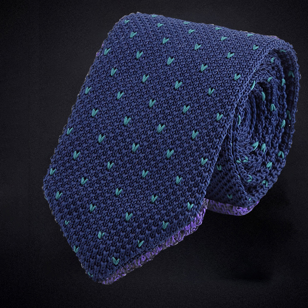 创意款针织领带 韩版6cm箭头领带定制新款多色休闲领带