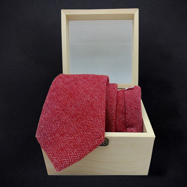 2019羊毛领带混纺款纯色领带男士领带 木盒装