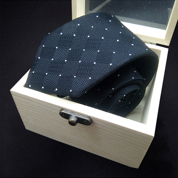 2019年新款婚礼领带桑蚕丝领带真丝领带男士领带盒装格子条纹领带