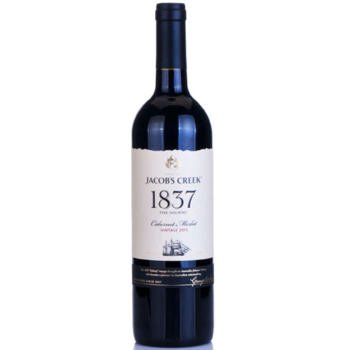 澳大利亚进口杰卡斯1837索威号加本纳梅洛干红葡萄酒 750ML 14.5%vol