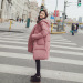 韩版学生女款加厚棉衣 过膝棉袄外套