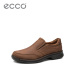 ECCO爱步男士休闲皮鞋 新款柔软舒适套脚皮鞋 融合500114