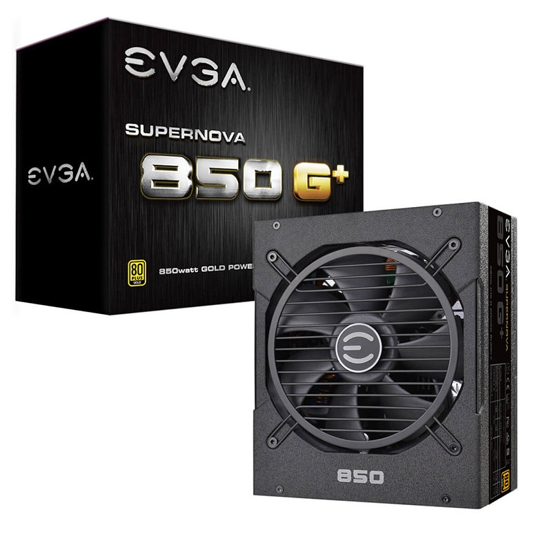 EVGA 850 G+额定850W 全模组日系电容ATX台式电源80PLUS