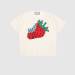 古驰/GUCCI 饰草莓超大造型棉质T恤