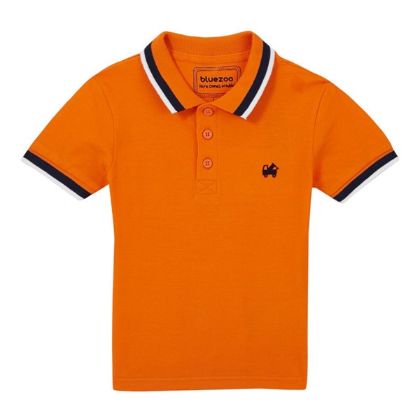 英国 Bluezoo 男童polo衫2230206208 橙色 时尚修身
