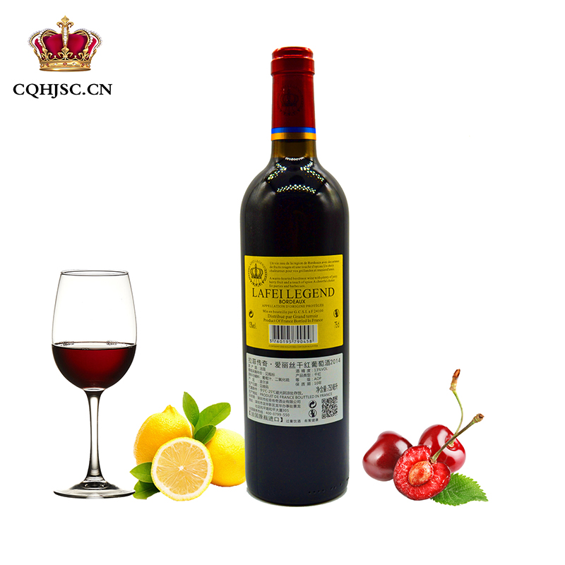 拉菲传奇·爱丽丝干红葡萄酒2014 法国原装进口红酒 750毫升*6瓶