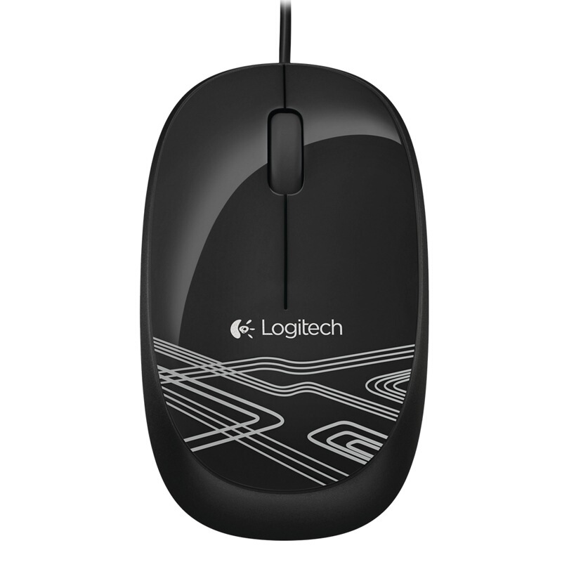 罗技 Logitech M105 有线鼠标 笔记本台式电脑USB鼠标轻巧便携鼠标