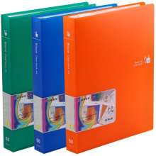 齐心 Comix 3个配色装 60页焰彩资料册A4文件夹 A7233