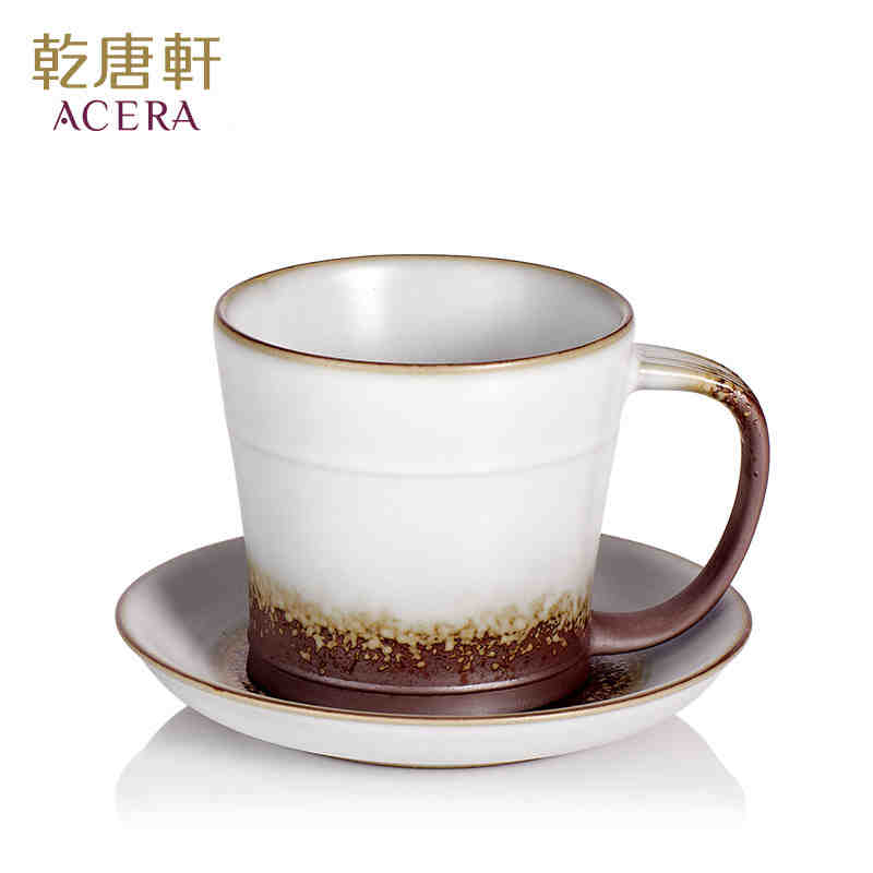 乾唐轩活瓷陶器 时光古韵咖啡杯250ml 创意陶瓷器迷你水杯子