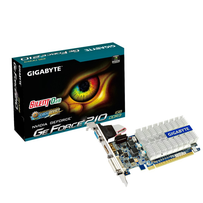 技嘉 GIGABYTE  GV-N210SL-1GI 1GB 64bit GDDR3 显卡