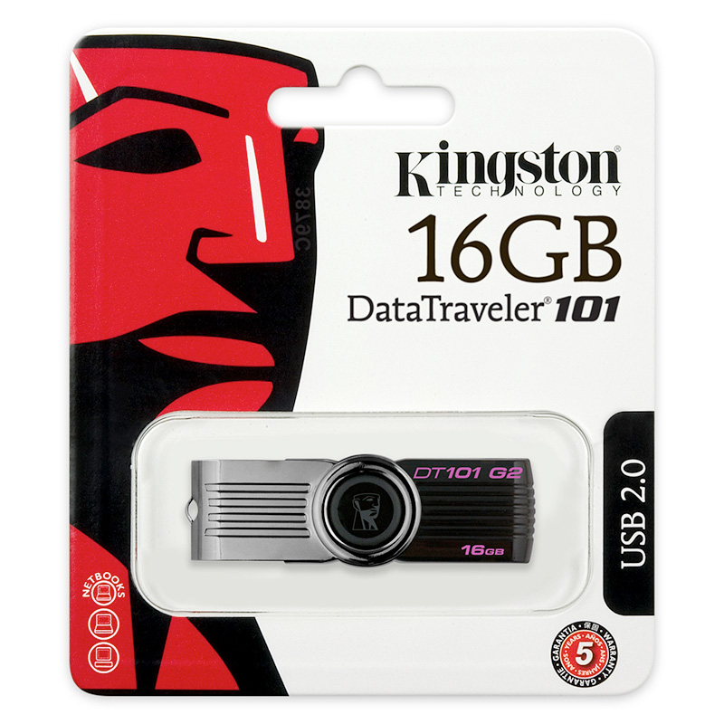 金士顿u盘 DT101G2 时尚金属U盘16GB