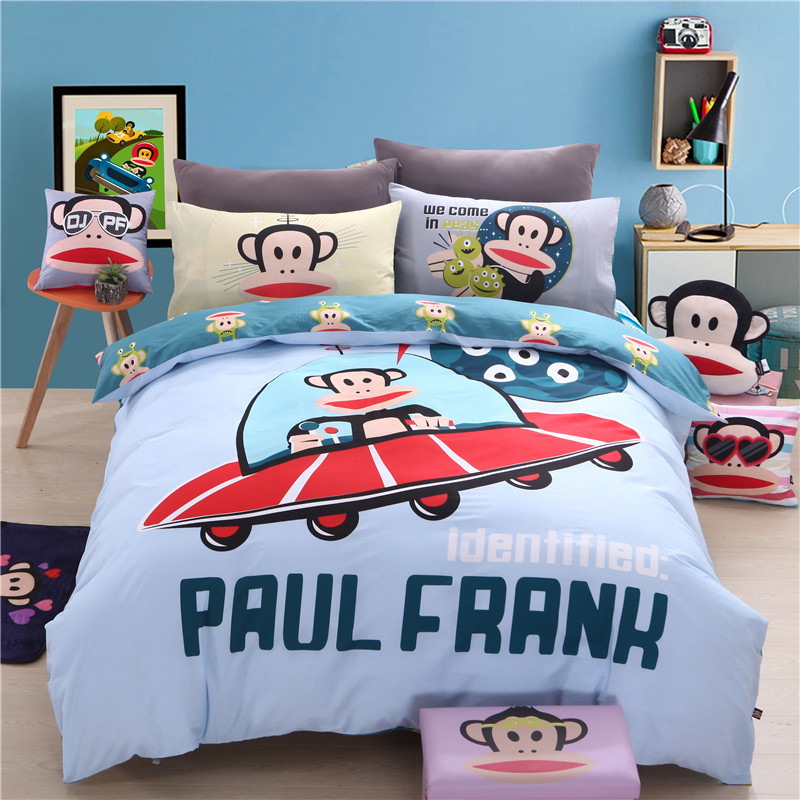 PAUL FRANK/大嘴猴 全棉印花床上用品套装 环保印染 精致拉链