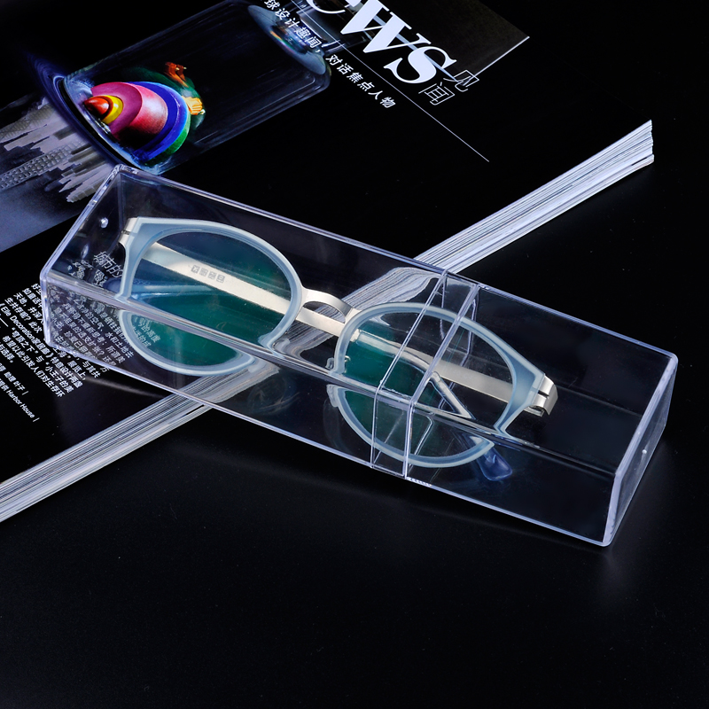 透明眼镜盒 方形创意安全环保材料制作眼镜盒 个性眼镜盒