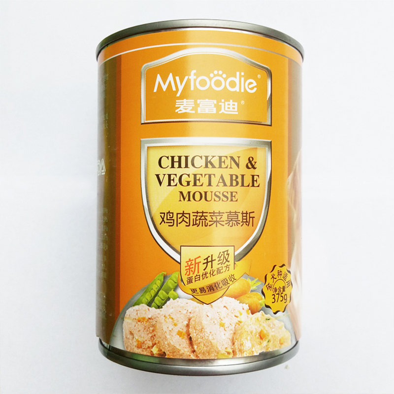 麦富迪 鸡肉蔬菜慕斯罐头 375g 健康营养 美味可口