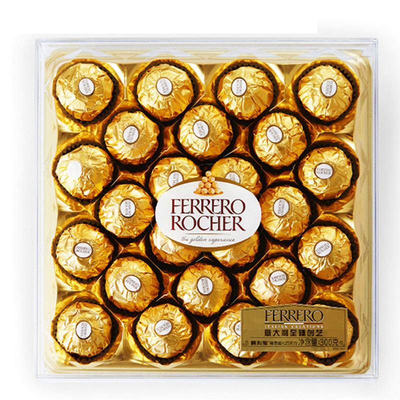 费列罗 金球榛果威化巧克力礼盒装24粒