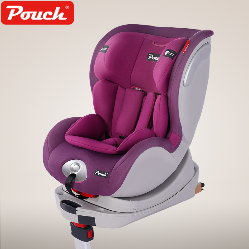 Pouch KS19儿童安全座椅 0-4岁前支撑腿双向安装ISOfix接口