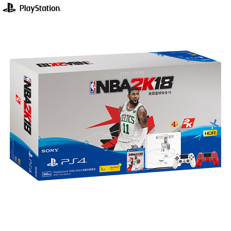 索尼PlayStation4《NBA 2K18》限量珍藏套装 家用游戏机