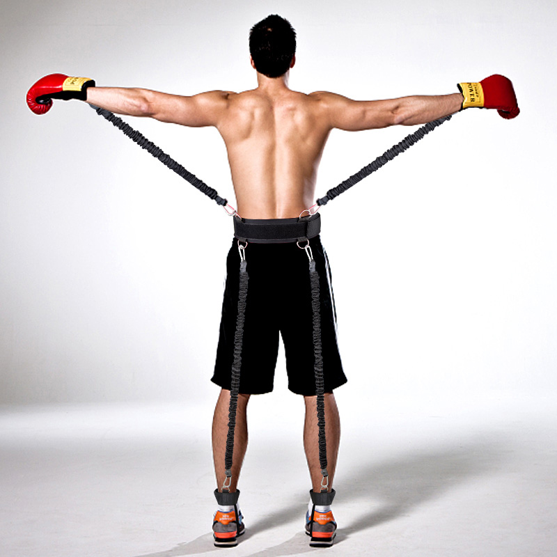 拳击弹跳训练器 踢腿部爆发力锻炼器材 跆拳道阻力带拉力绳