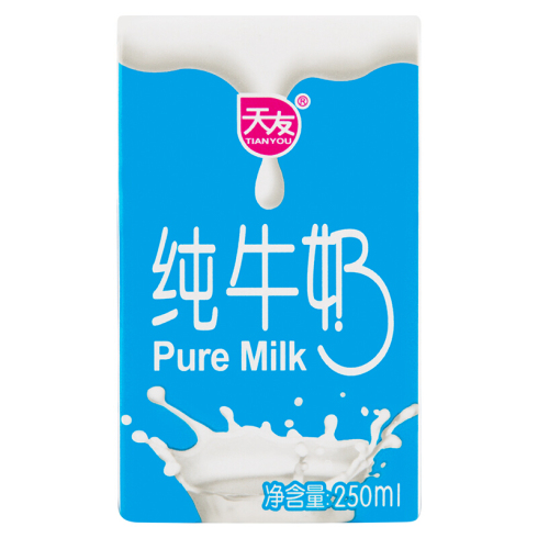 天友 天然健康品质纯正纯牛奶250ml*24盒