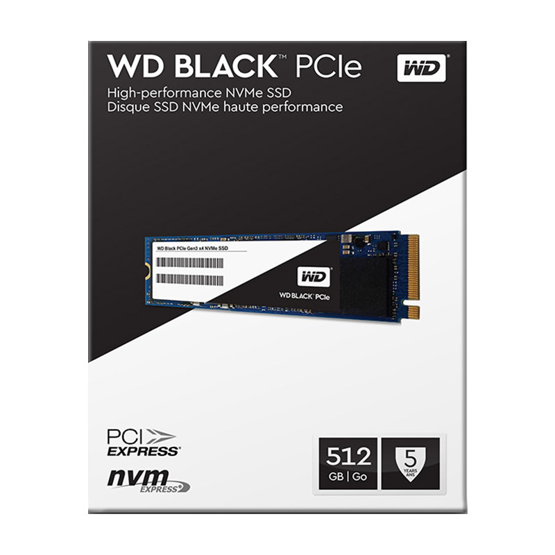 西部数据 Black系列 512G M.2接口 NVMe协议  SSD固态硬盘