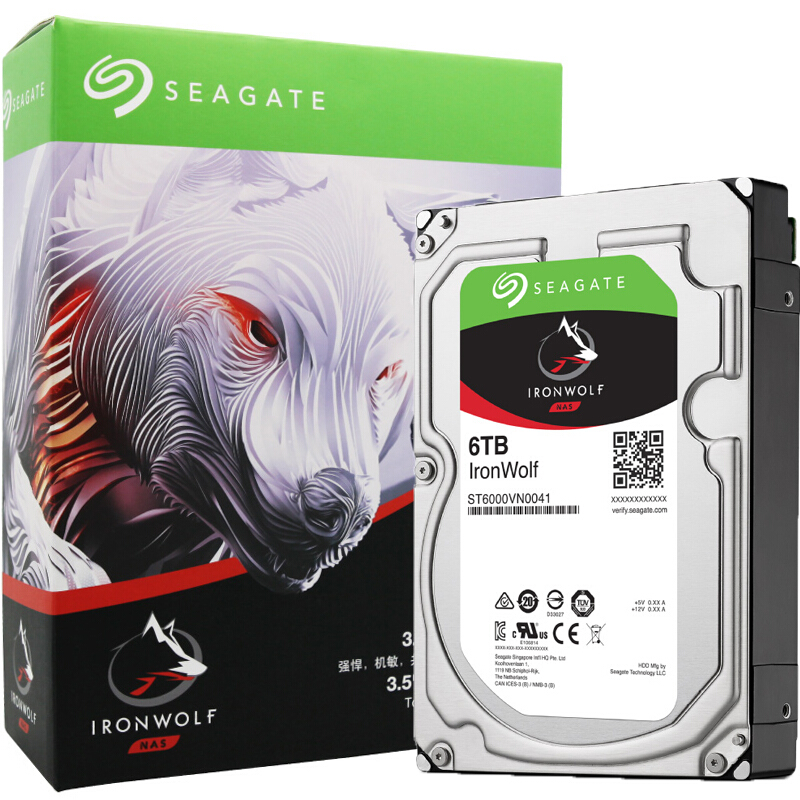SEAGATE希捷 酷狼系列6TB网络存储硬盘ST6000VN0041