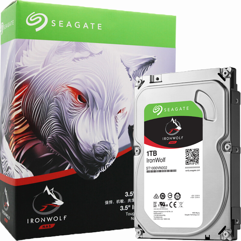 SEAGATE希捷酷狼系列 1TB网络存储硬盘ST1000VN002