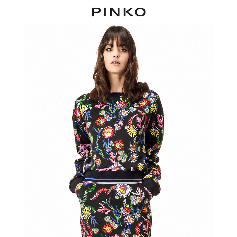PINKO/品高 花卉印花圆领卫衣