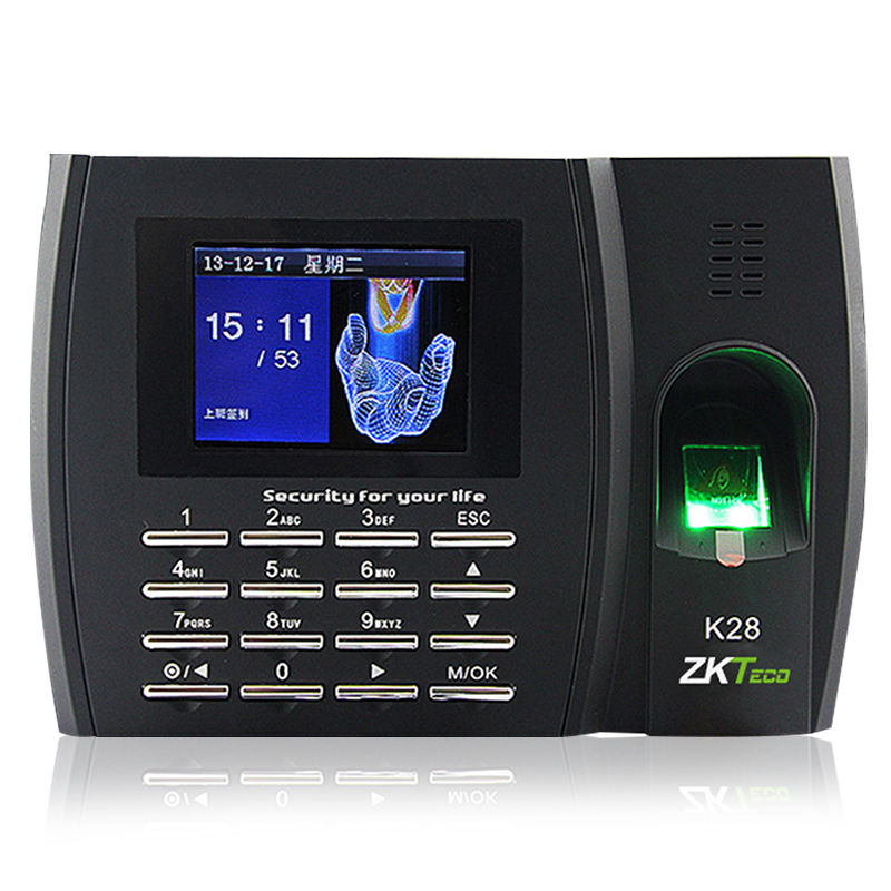 ZKTeco中控智慧 K28高清彩屏指纹考勤机