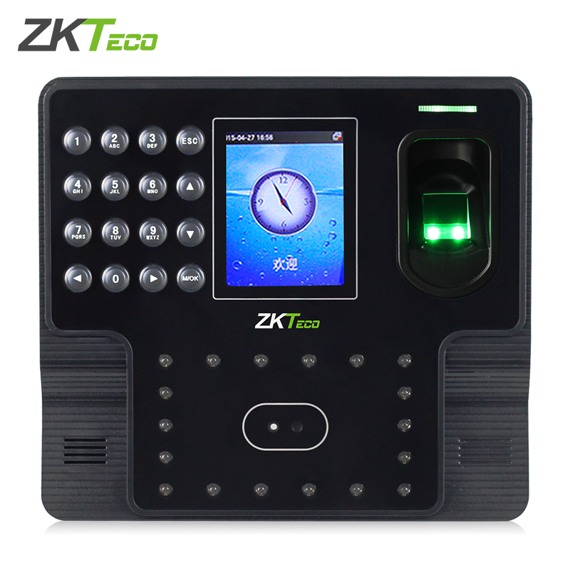 ZKTeco中控智慧 iFace102 面部指纹混合识别考勤机 定时响铃功能