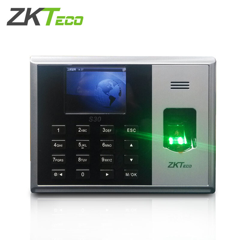 ZKTeco中控智慧S30指纹考勤机 高清彩屏 反应灵敏