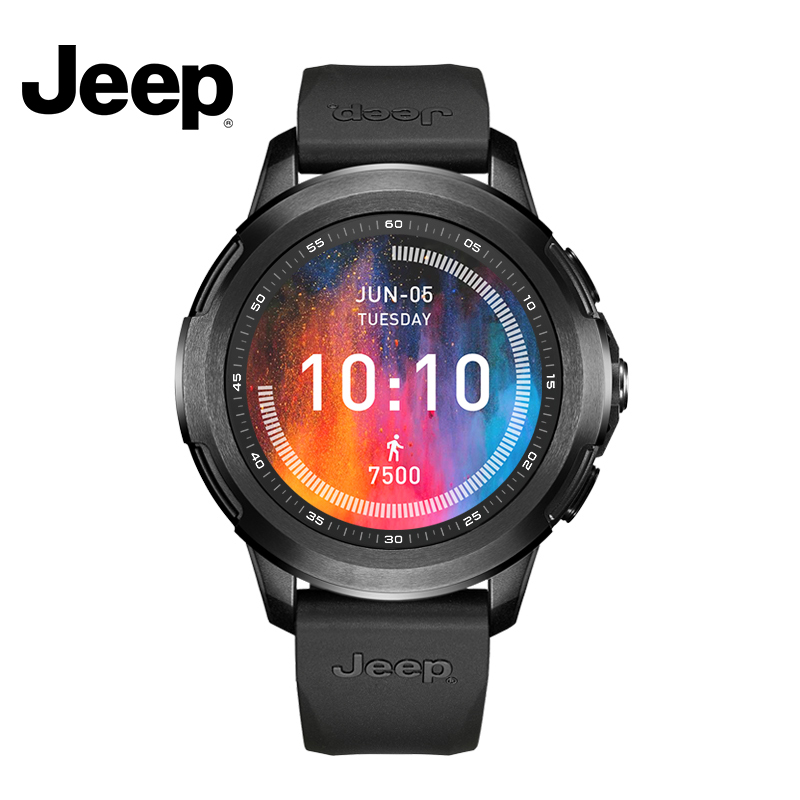 吉普 Jeep 智能手表 4G全网通 多功能智能表心率监测游泳防水GPS双星定位支付手表