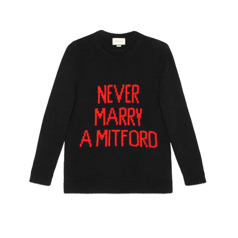 GUCCI/古驰 “Never Marry a Mitford”毛衣