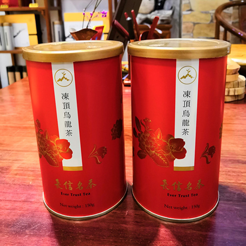 百年台湾老字号品牌长信茶业 台湾乌龙 天选 冻顶乌龙 浓香系列 150g真空易拉罐包装