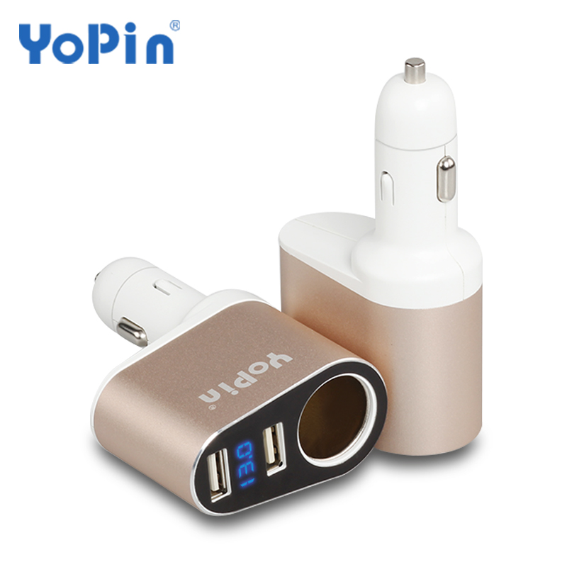 YOPIN优品仕 车载充电器 三合一点烟器电压监测CC-030