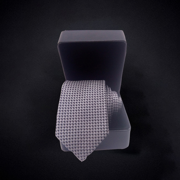 新款真丝领带男士桑蚕丝皮革礼盒装结婚领结西装商务刺绣领带定制