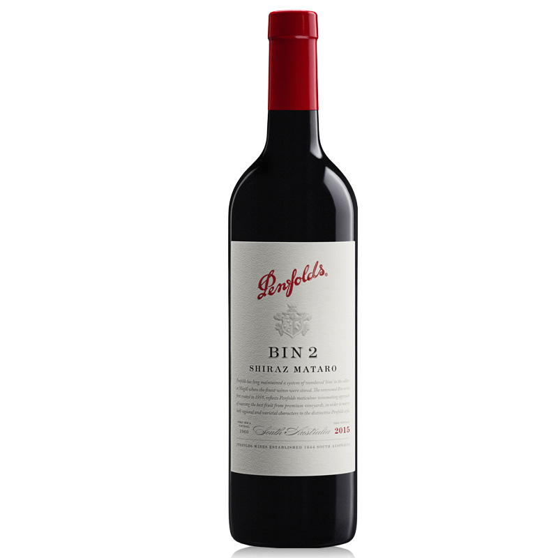 澳大利亚进口 Penfolds 奔富 BIN2 设拉子玛塔罗红葡萄酒 750ml 14.5%vol