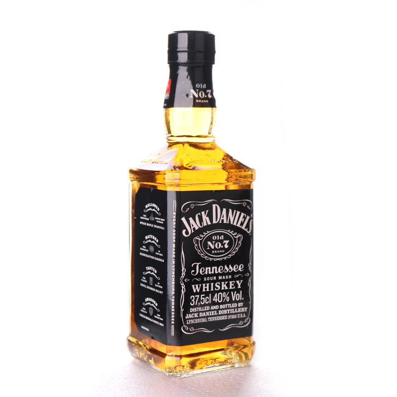 美国进口杰克丹尼洋酒田纳西州 威士忌40%vol 375ml