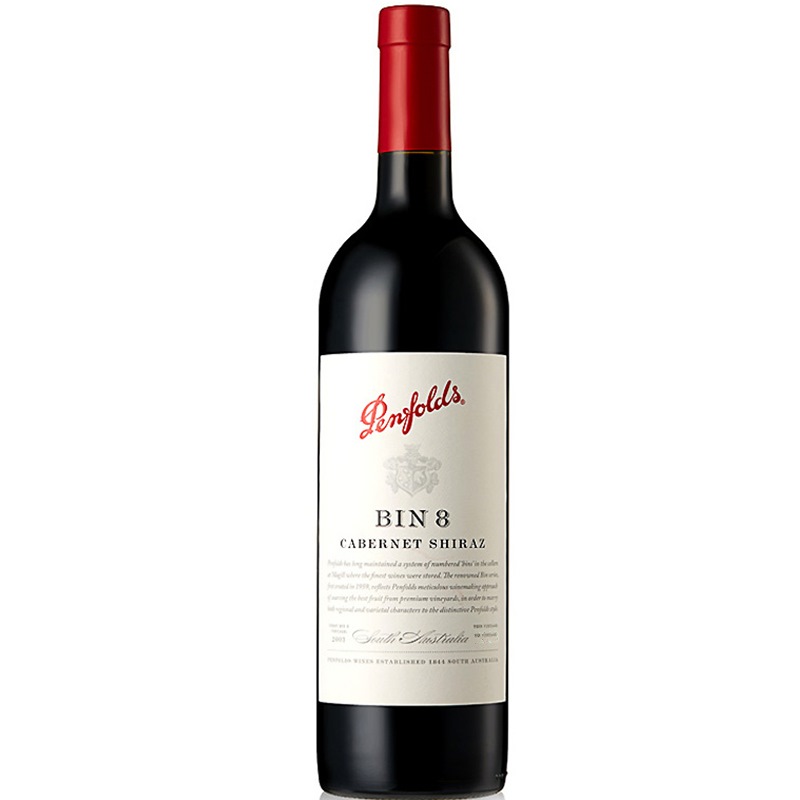 澳大利亚进口 Penfolds奔富 Bin8 设拉子赤霞珠红葡萄酒 750ml 14.5%vol